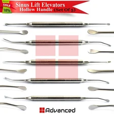 5Pcs Implant Periosteal Surgical Sinus Lift Elevators Hollow Handle Long