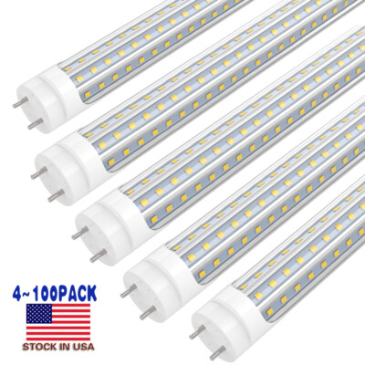 4FT T8 G13 LED Shop Light 6000K 4 Foot 60W Bi Pin D-shaped LED Tube Light Bulbs