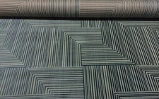 DONGHIA JACKSON TETON BLUE VELVET GEOMETRIC FURNITURE HIGH END FABRIC BTY 48"W