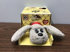 Pound Puppies Newborns Stuffed Animal Plush Grey Puppy Dog New,  Diaper W/papers