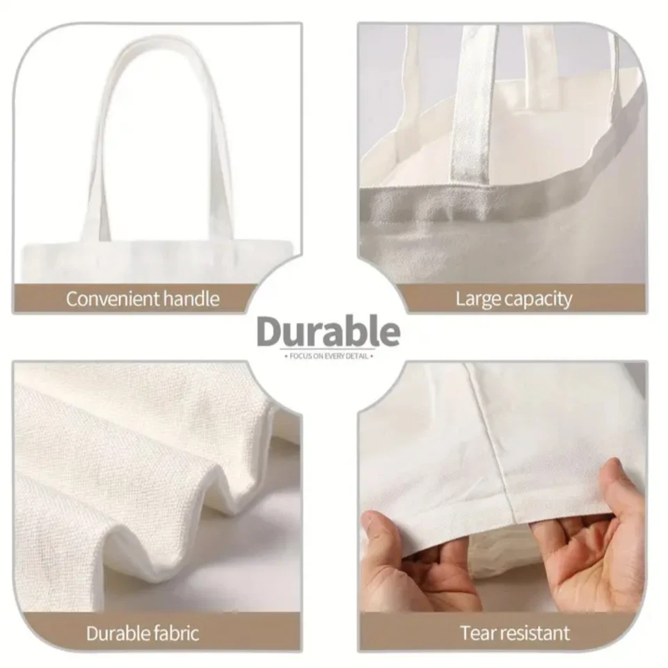 converse flor lona bolso tote mediano beige, mandril sastreros, vuelta al cole Foto 3 de 4