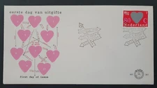 1997 NETHERLANDS NEDERLAND SURPRISE STAMP SCRATCH STAMP HEART LOVE NR 361 FDC