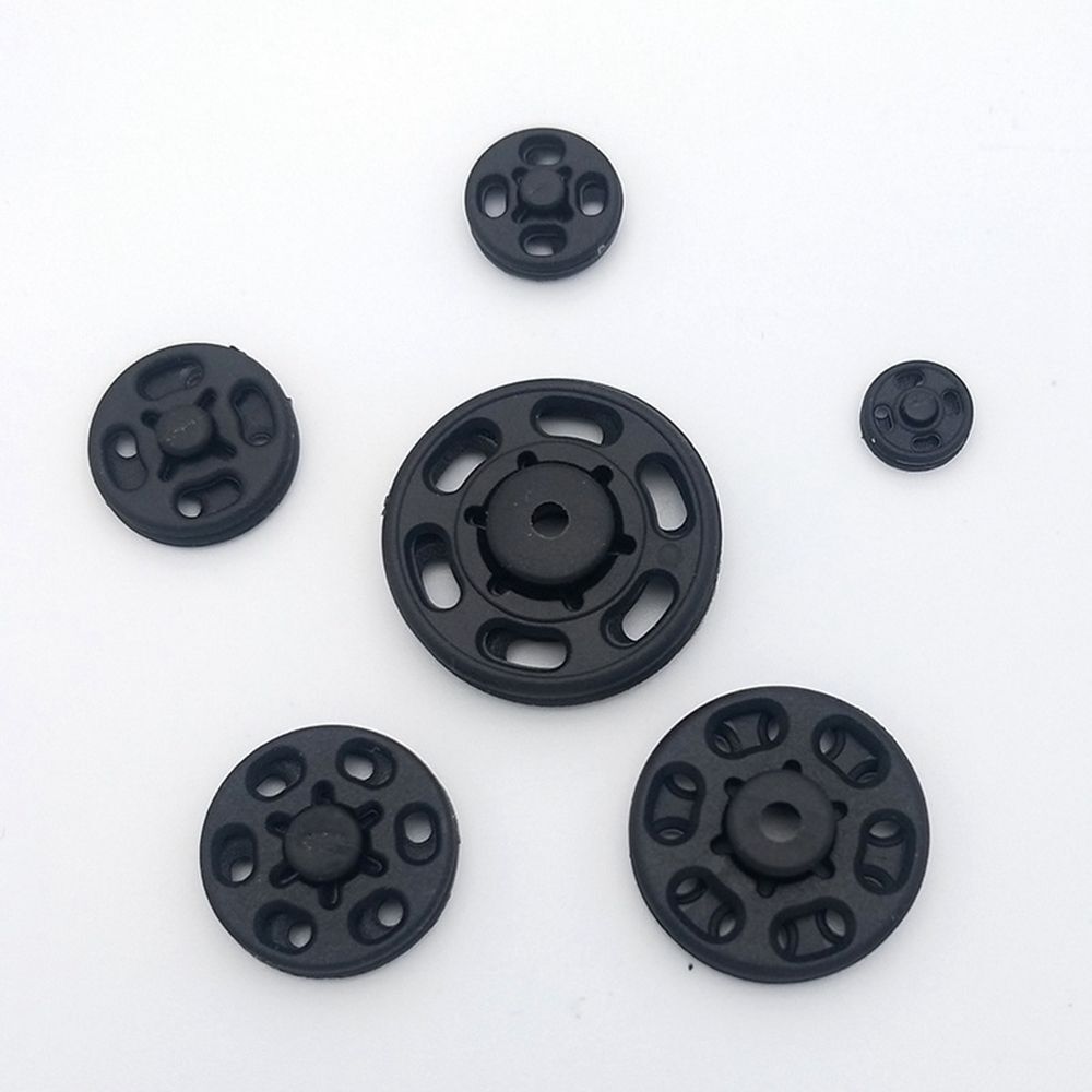 100pcs/pack Abs Plastic Snap Fasteners Press Button Stud Sewing ...