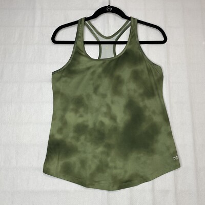 Dicks Sporting Goods Womens Active Tank sz S Green Racerback Lightweight Stretch