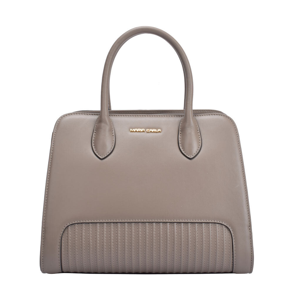 バッグ Maria Carla Woman's Fashion Luxury Leather Handbag, Smooth Leather