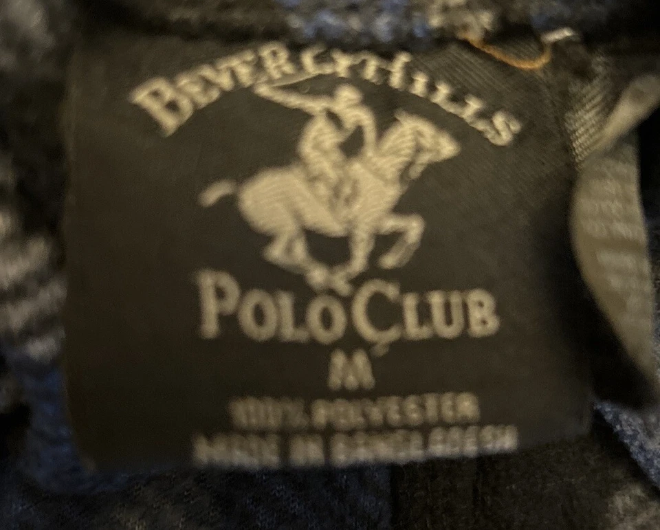 Calça lounge pijama masculina Beverly Hills polo clube xadrez lã tamanho médio. - Imagem 3 de 4