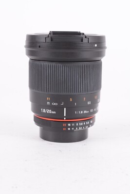 Rokinon 20mm f/1.8 ED AS UMC MF Lens for Nikon F #Z-18681