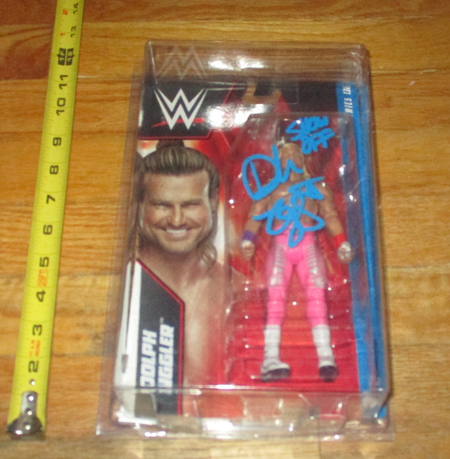 WWF WWE Dolph Ziggler Wrestling Figure Signed Autograph JSA COA Nic Nemeth TNA