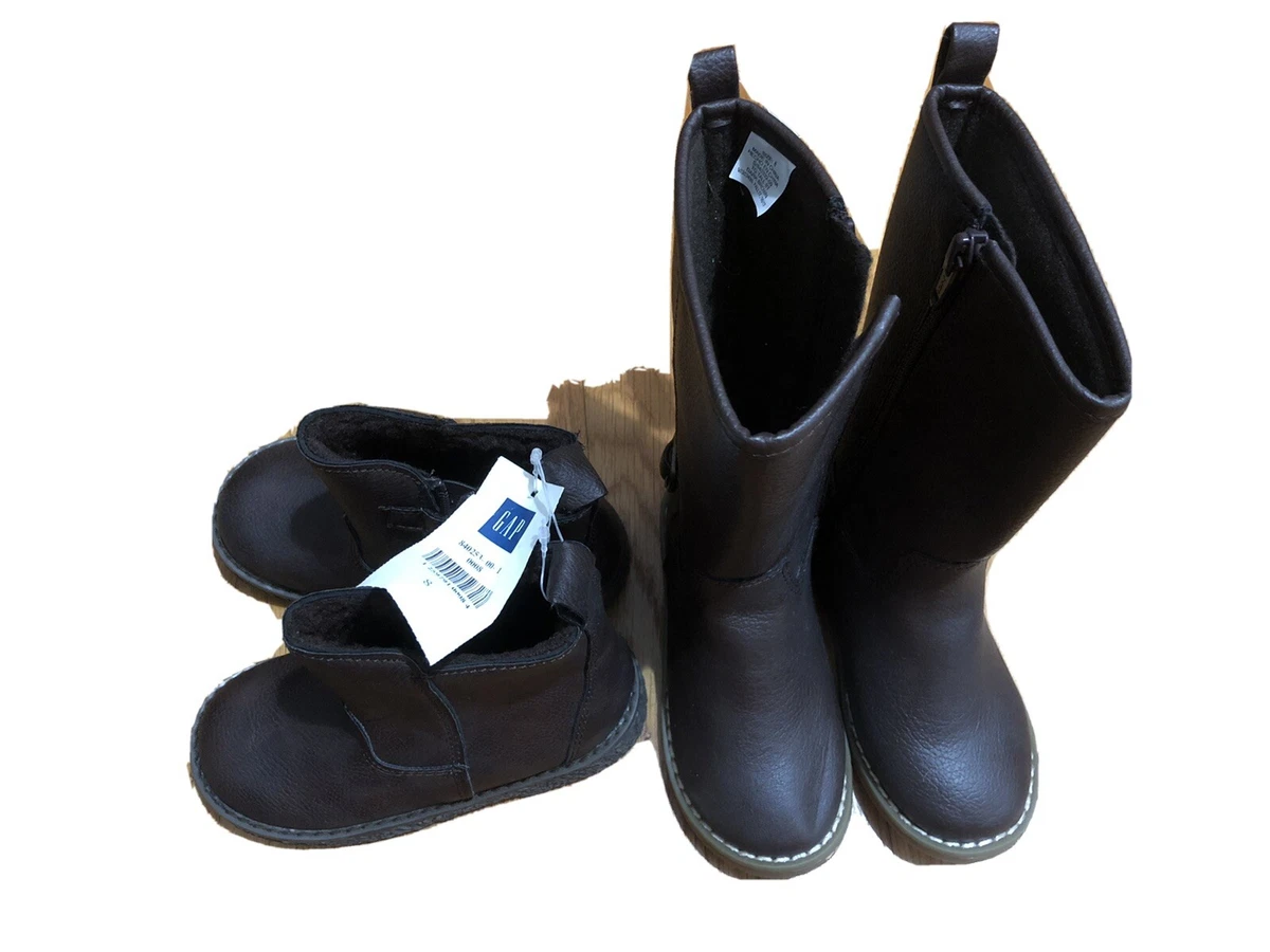 2 New Pair Of GAP Toddler Girls Boots Size 8 Brown New With