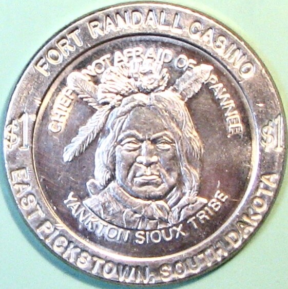 1 Casino Token. Fort Randall, Pickstown, SD. U37. eBay