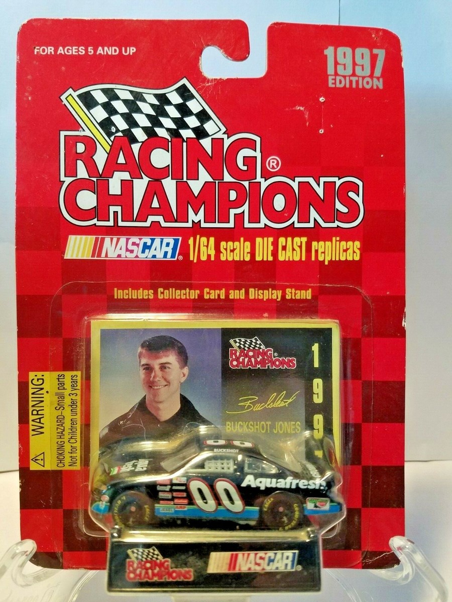 1997 Racing Champions 1:64 NASCAR Buckshot Jones Aqua Fresh Grand
