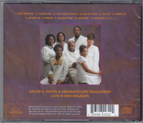 OSCAR A. HAYES & ABUNDANT LIFE FELLOWSHIP - Live In New Orleans - New Sealed CD - Picture 2 of 2