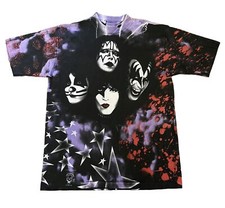 Mint VTG ALL SPORT Kiss Alive All Over Print T Shirt Single Stitch Made in USA L
