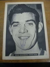 1960/1961 Football Autograph: Sheffield United - Brian Richardson [Black & White