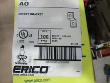 (100) Erico Caddy AO Offset Brackets NEW!!! Fresh Stock