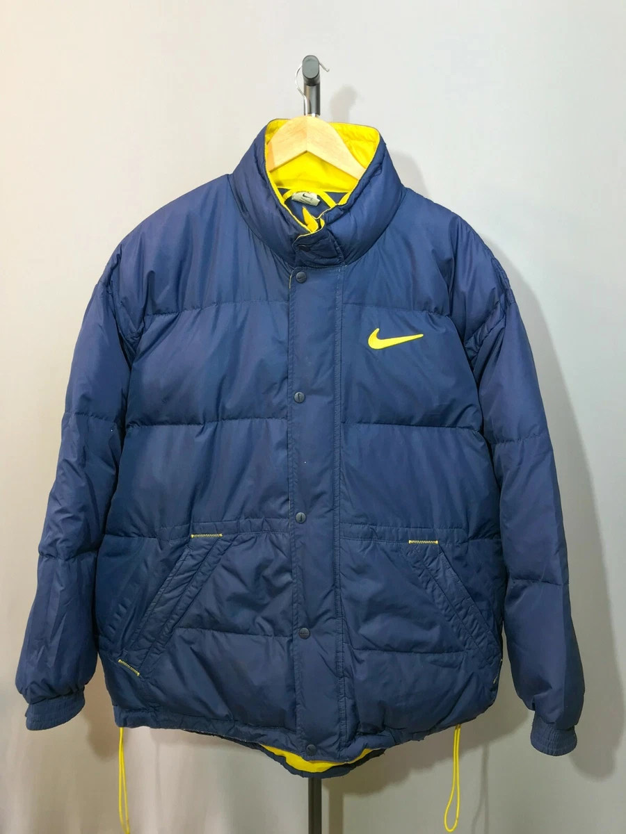 Vintage 90s Nike Reversible Puffer Winter Jacket Size Men's XXL