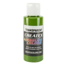 Createx Airbrush Colors 5116-02 Transparent Tropical Green 2 oz. Airbrush Paint