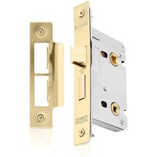XFORT Bathroom Lock 65mm for Internal Wooden Doors, Mortice Door Lock, Brass