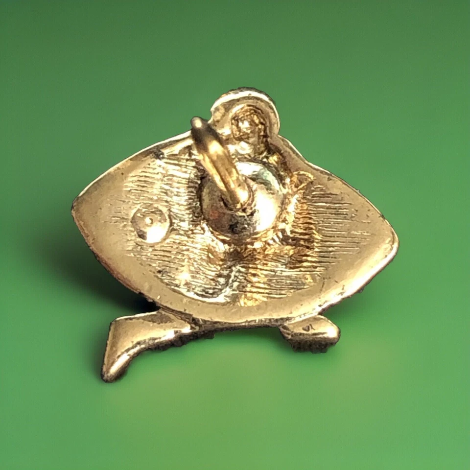 -Football Player Quarterback Runningback Vintage TINY SMALL Tie Tack Lapel Pin  - Image 3 of 4