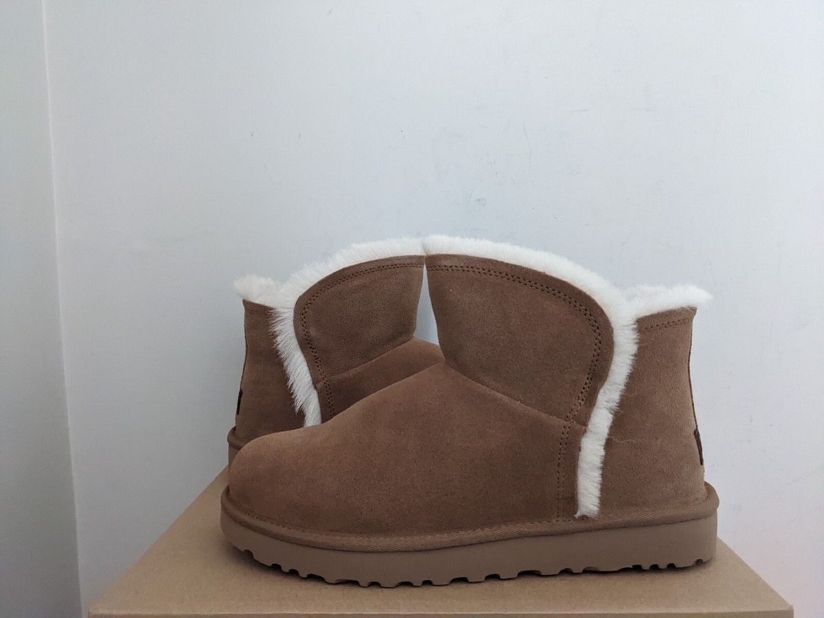 Ugg Australia Women's Classic Mini Fluff High-Low Boot Size 8 NIB