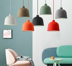 Colorful Pendant Lights Dining Room With Led E27 Resin Adjustable Lampshades New Ebay