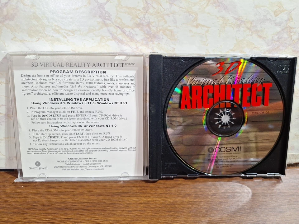 3D VIRTUAL REALITY ARCHITECT DESIGN PC CD ROM Windows 95 - Image 3 of 4