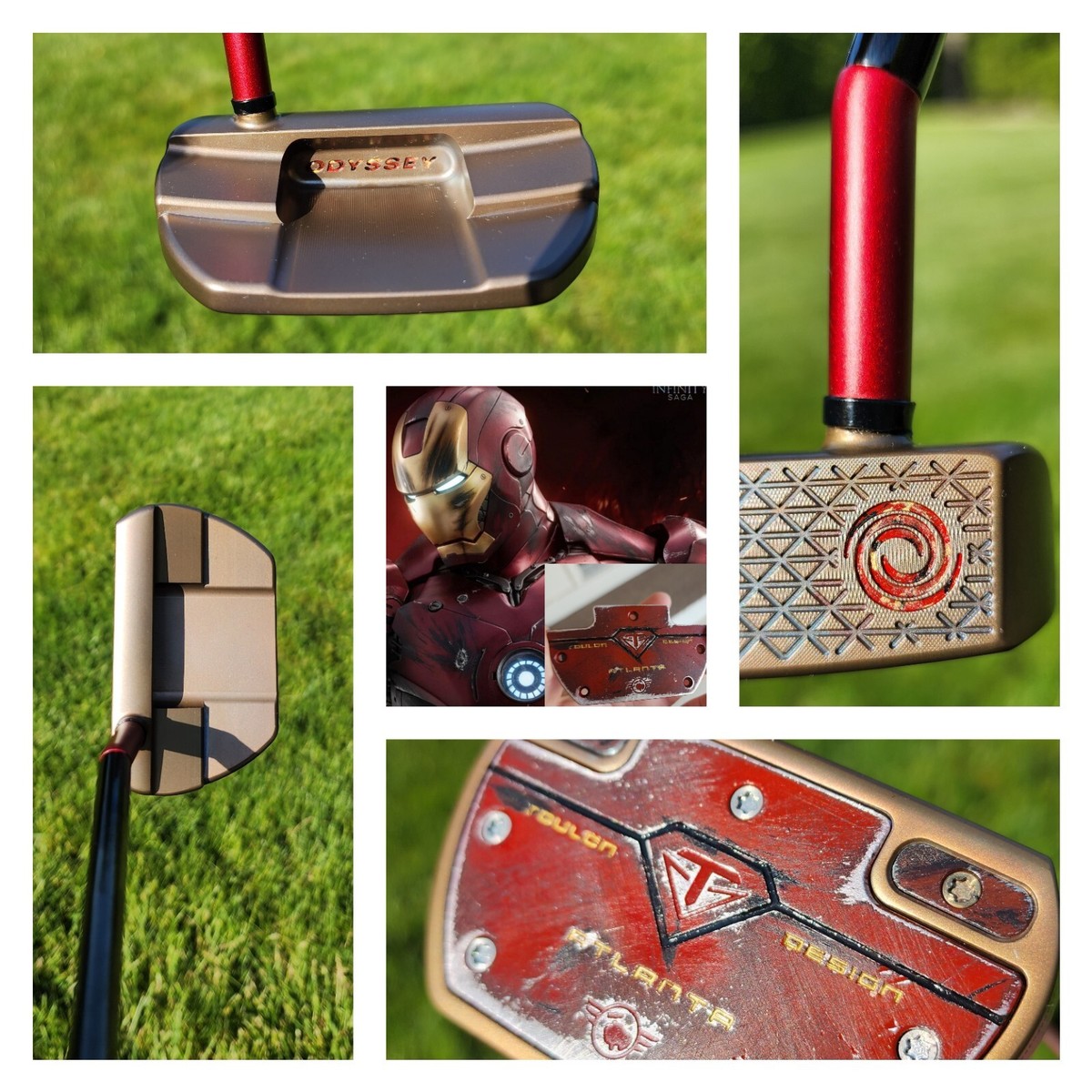 Odyssey Tour Issue Toulon Garage Atlanta Putter Iron Man Hosel