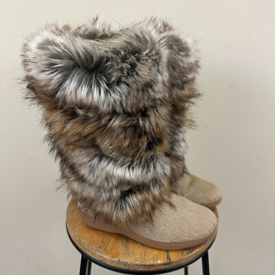 Faux Fur Apres Ski Boots Womens Oscar Sport Julia Apres Ski Faux