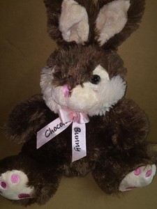 chocolate bunny stuffed animal