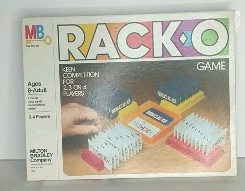 RACK-O Card Game - Milton Bradley 1980 Vintage COMPLETE