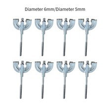 8 Pieces Bass Drum Claws Drum Parts Replacement Hook Screws Professional