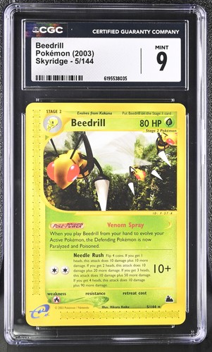 Beedrill graded CGC 9 for sale on eBay
