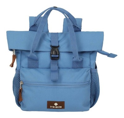 travelite Basic Short Handle Mini Backpack Rucksack Denim blau Neu