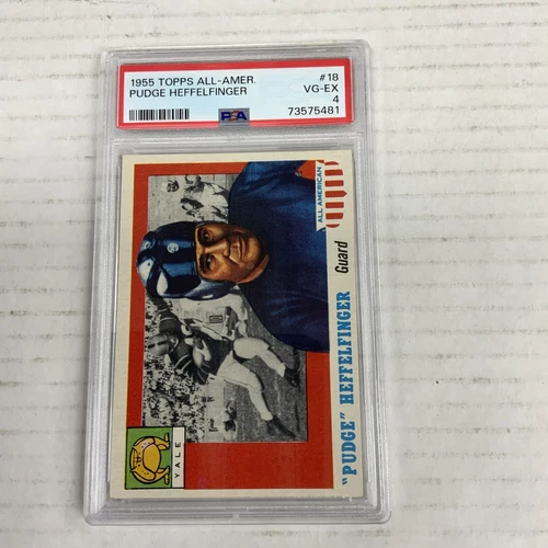1955 Topps All-American #18 Pudge Heffelfinger PSA 4 VG-EX Football
