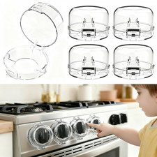 5 Pack Stove Knob Safety Covers, Child Safety Gas Stove Knob Locks, Universal...