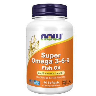 Now Foods, Super Omega 3-6-9, 1200 mg, 90 Sgels