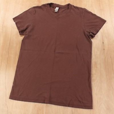 AMERICAN APPAREL Classic Girl blank t-shirt MEDIUM vtg y2k usa made indie sleaze