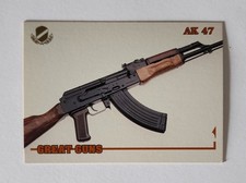 AK 47 AK47 Submachine Gun Picture Trading Card Vtg Shooting Hobby Collectible  