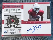 2011 Panini Playoff Contenders Ryan Williams Rookie Auto #209 Arizona Cardinals