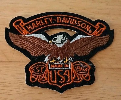 Harley Davidson Patch Eagle Wings Spread ''Made In USA'' New VTG