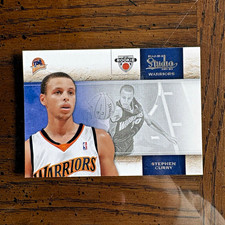 Panini 2009-10 Studio Stephen Curry Warriors Rookie Card #129. rookie card picture