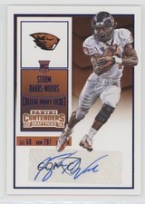 2016 Contenders Draft Picks College Ticket Blue Foil Storm Barrs-Woods Auto 1k5