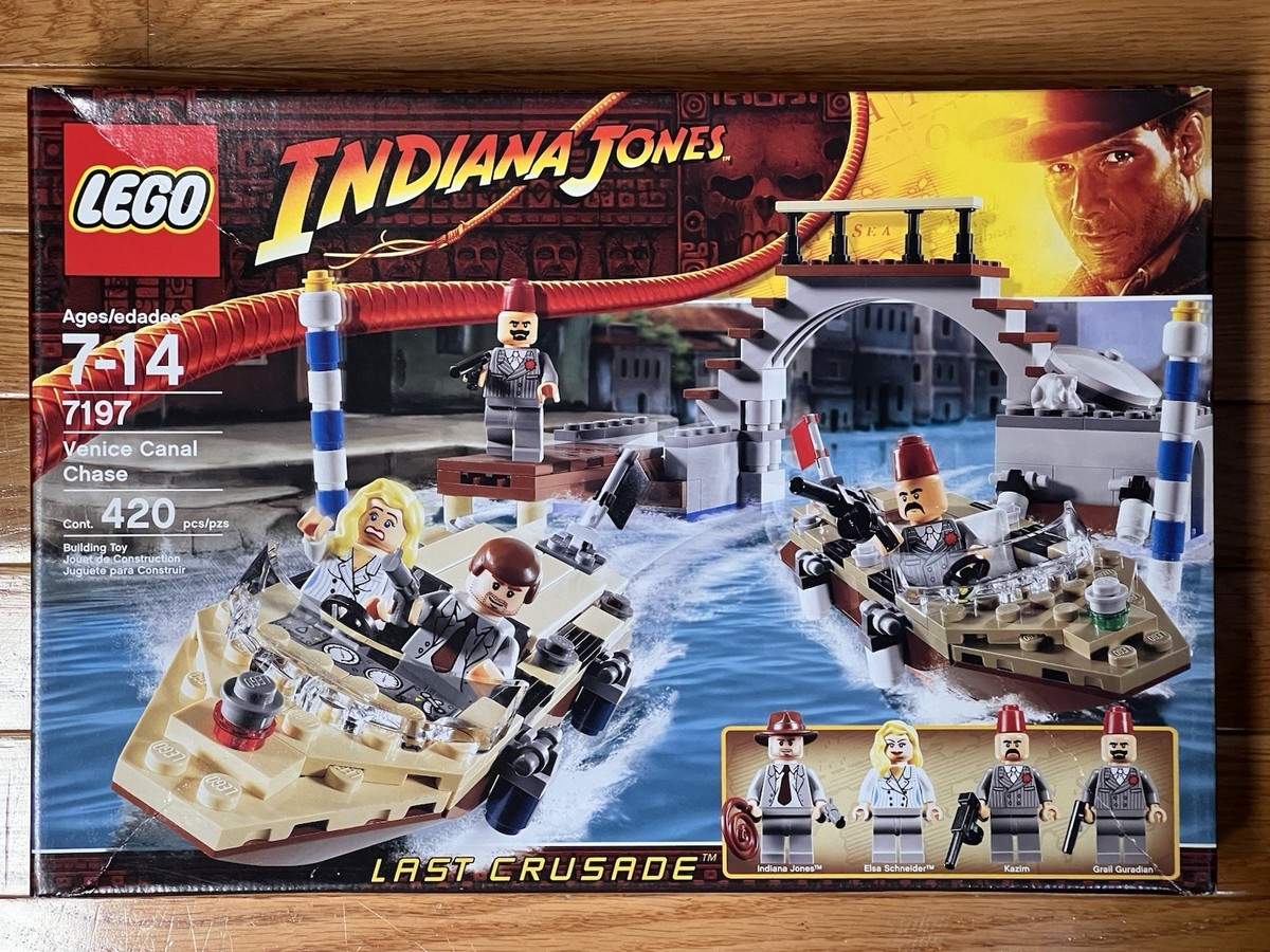 LEGO Indiana Jones 7197 Venice Canal Chase Retired Hard to Find