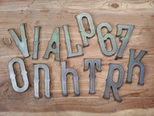 4in A-Z Metal Letters 0-9 Numbers 14ga Steel Rustic Vintage Free Ship