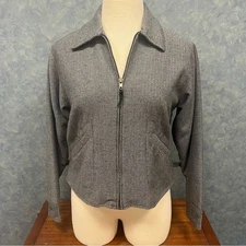 Mountain Lake Houndstooth Newsboy inspired jacket sz Large