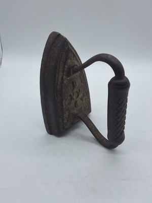 #ad Antique Cast Iron Sad Iron Doorstop Home Decor #6 B XX Heavy $34.99