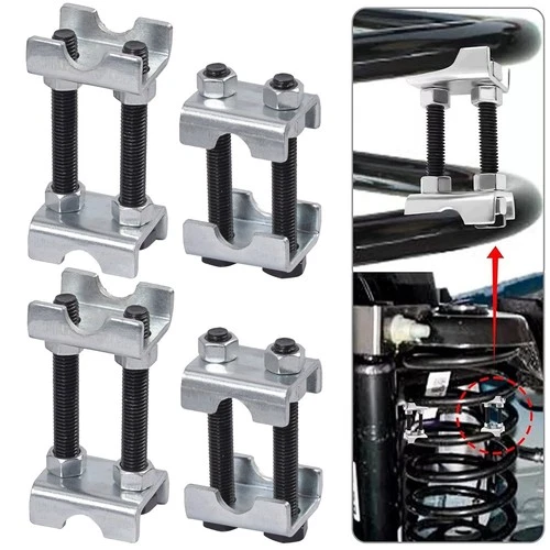 4 Pack Adjustable 2-Way Lift or Lower Spring Spacers,Coil Spring Compressor Coil