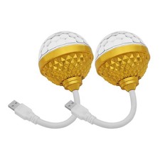 Colorful Rotating Magic Ball Light, USB Disco Light Bulb, 2PCS DJ Lights for ...