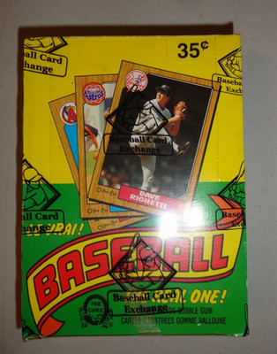 1987 OPC O-Pee-Chee Baseball Wax Box Tape Intact BBCE Wrapped RARE! Bonds RC YR!