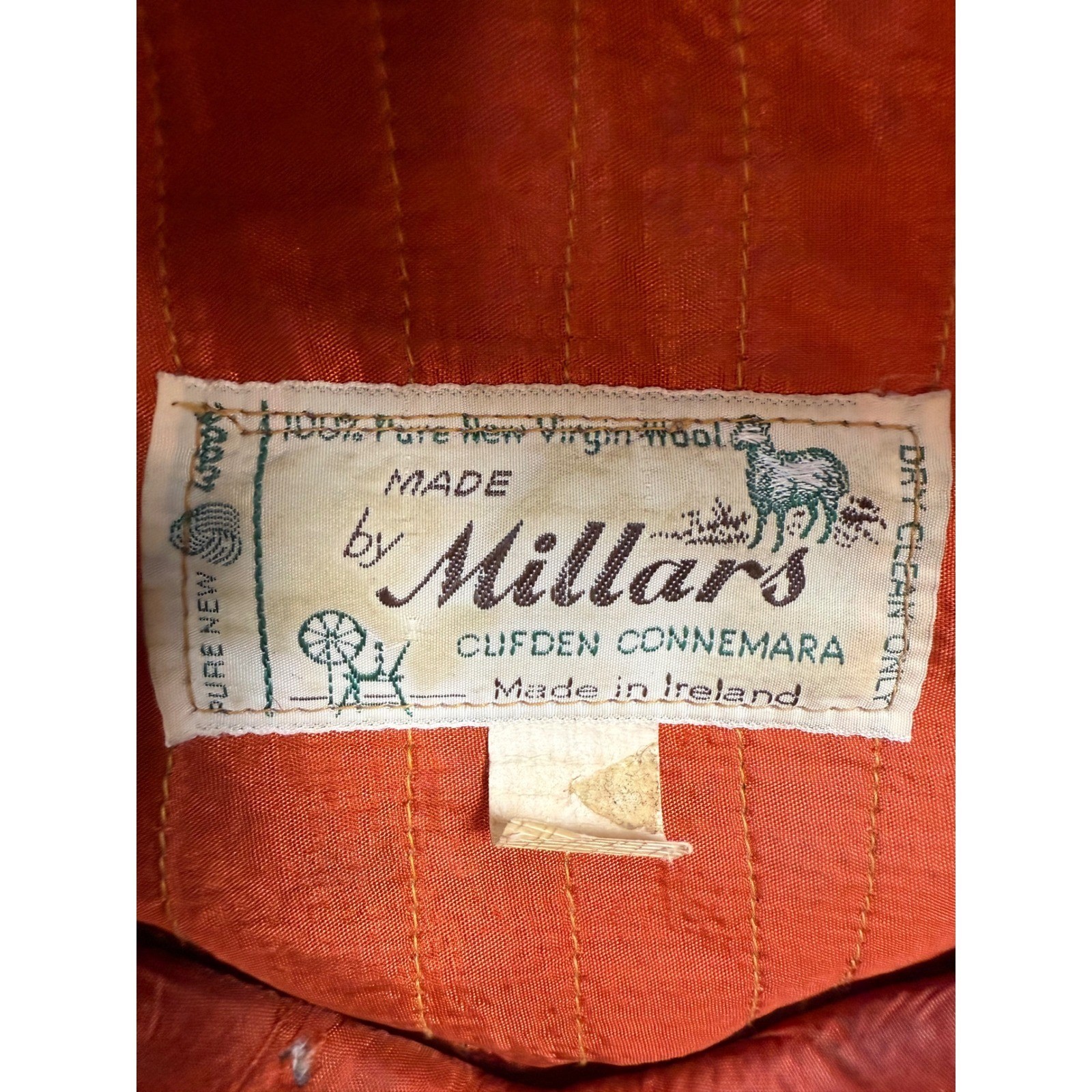 Millars Irish Wool Herringbone Tweed Flat Cap Hat… - image 4